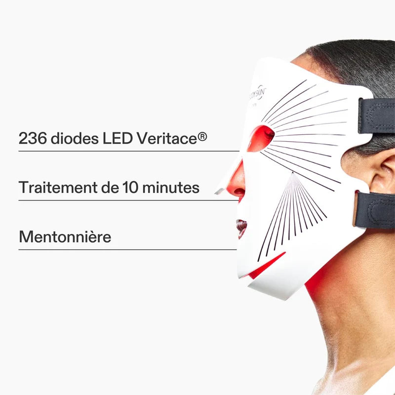 Masque LED visage rouge